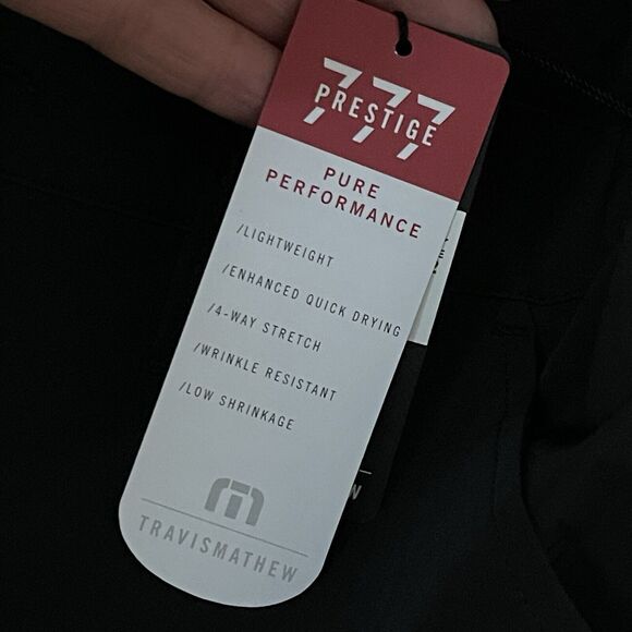 TRAVIS MATHEW Performance Golf Pants Size 32 Black NEW Athletic Lightweight - Picture 5 of 6